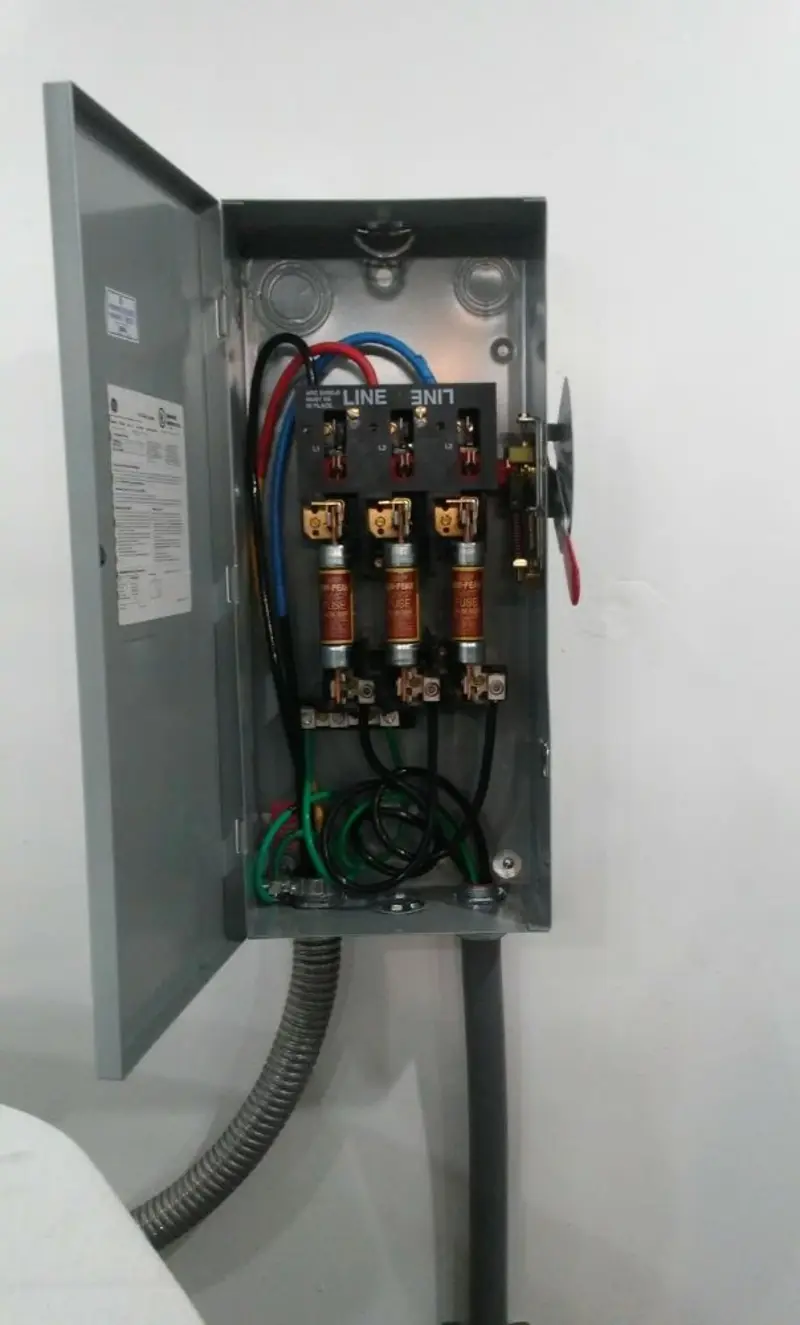 Three-phase disconnect switch installed for Electrical Wiring & Rewiring in East Bloomfield